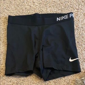 Black Nike Pro Spandex Shorts